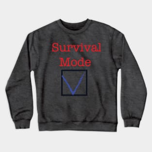 Survival Mode checked Crewneck Sweatshirt